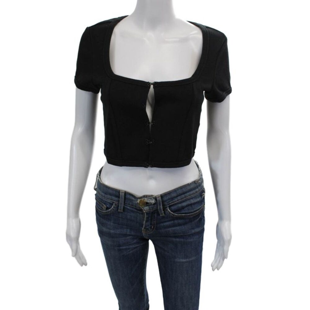 ABRAND Womens Angel Top - Black Size M